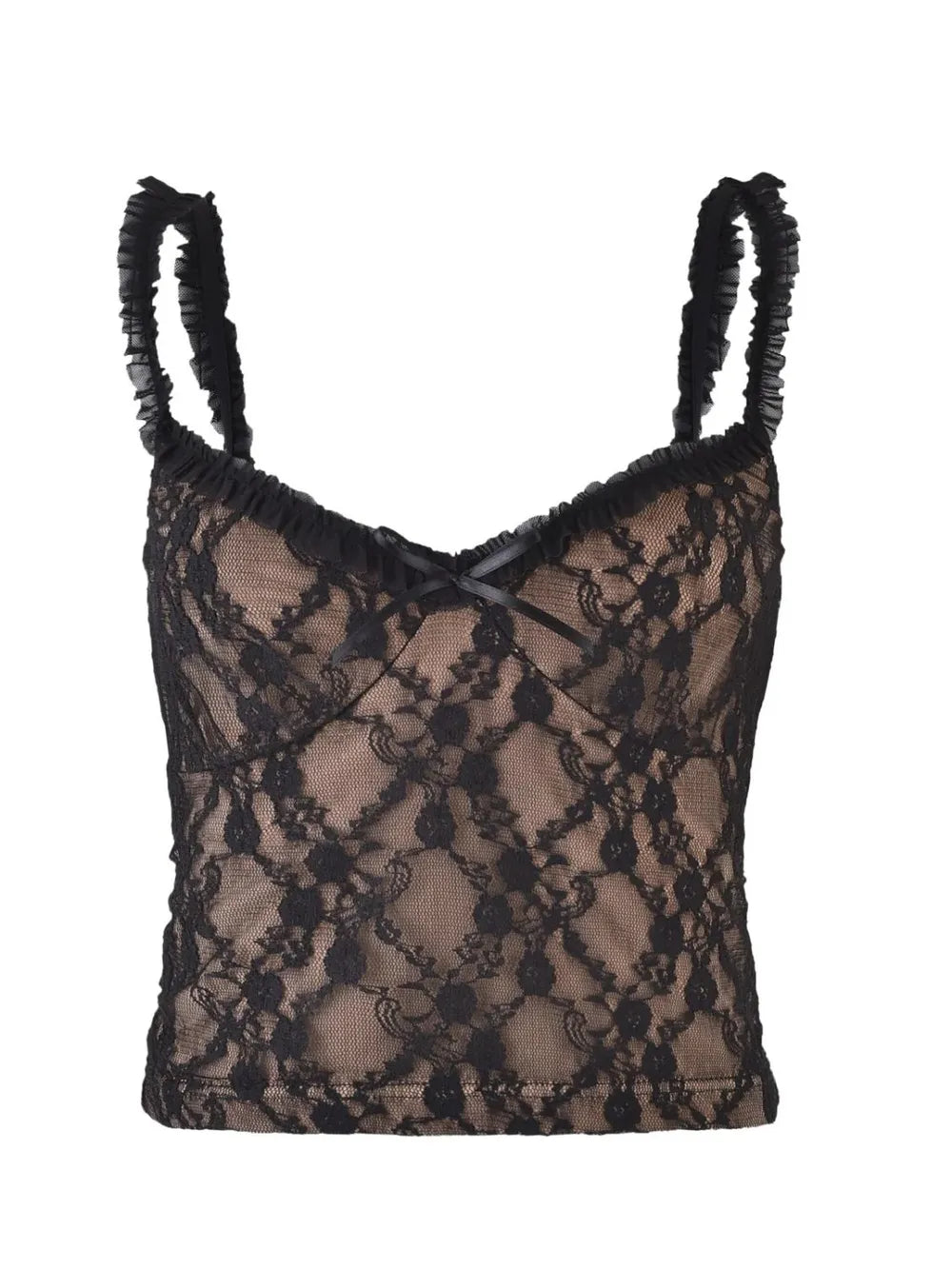 Lace Sweetheart Neck Cami - Velora Luxury Fashion