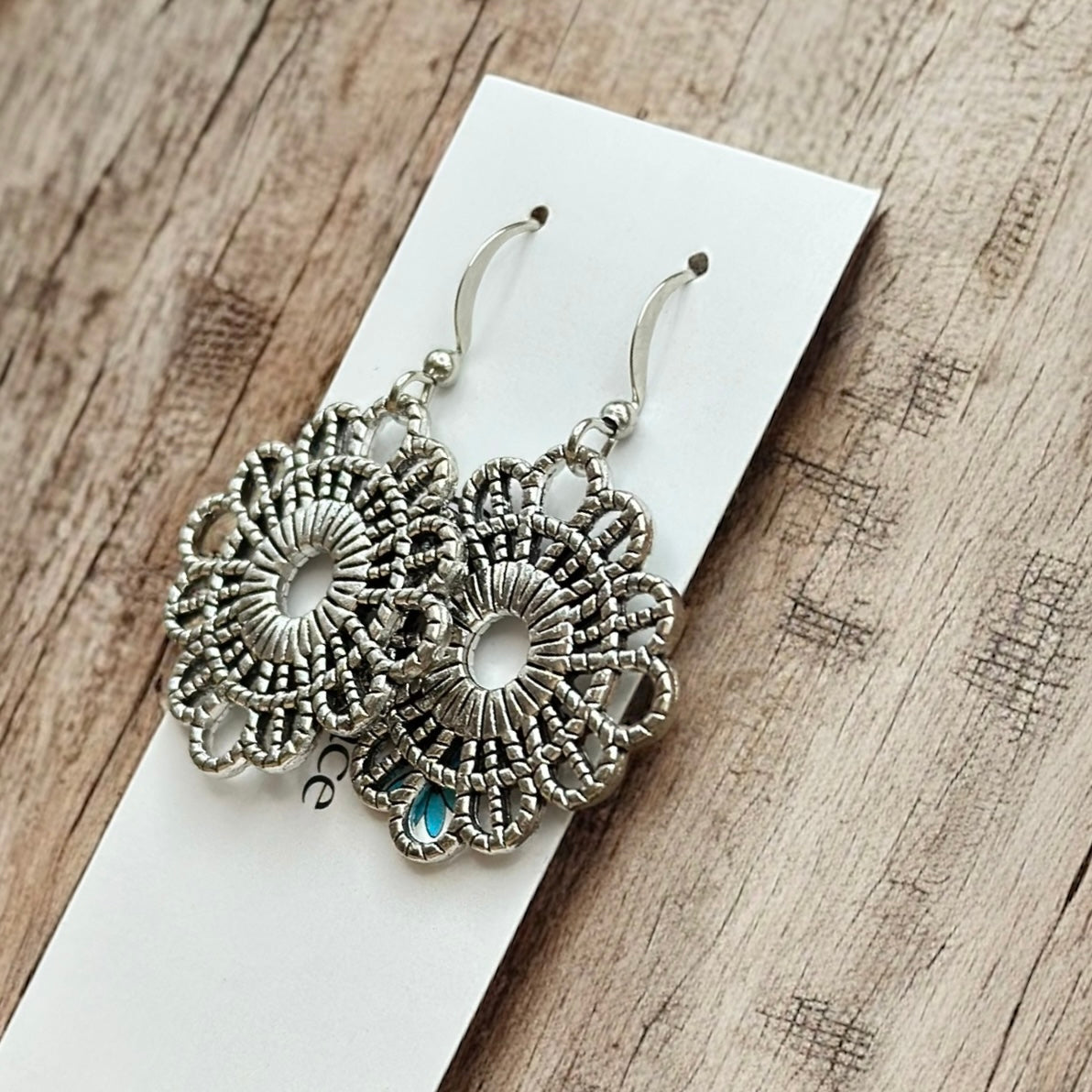 Lace Textured Earrings - Velora Luxury Fashion