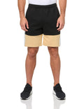 Lacoste Mens Regular Fit Color Blocked Shorts W/Adjustable Waist Black/Flour-Croissant XXL - Velora Luxury Fashion