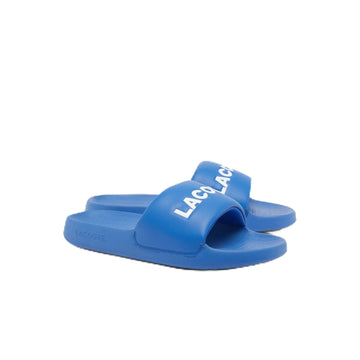 Lacoste Mens Serve Slide 1.0 Sandal GRN/WHT 11 - Velora Luxury Fashion