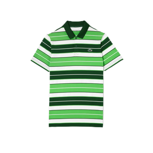 Lacoste Mens Short Sleeve Regular Fit Golf Polo Sorrel/Flour-Green S - Velora Luxury Fashion