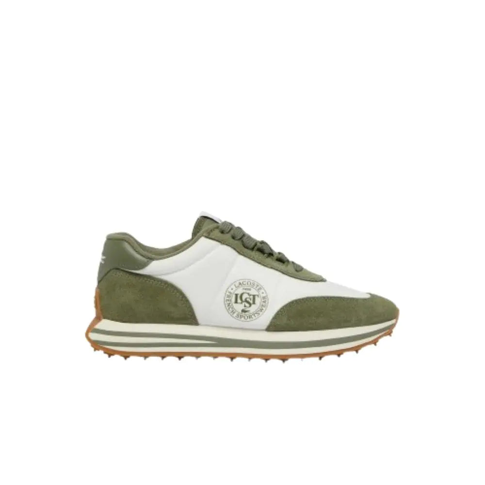 Lacoste Womens L-Spin Sneaker KHK/WHT 6 - Velora Luxury Fashion