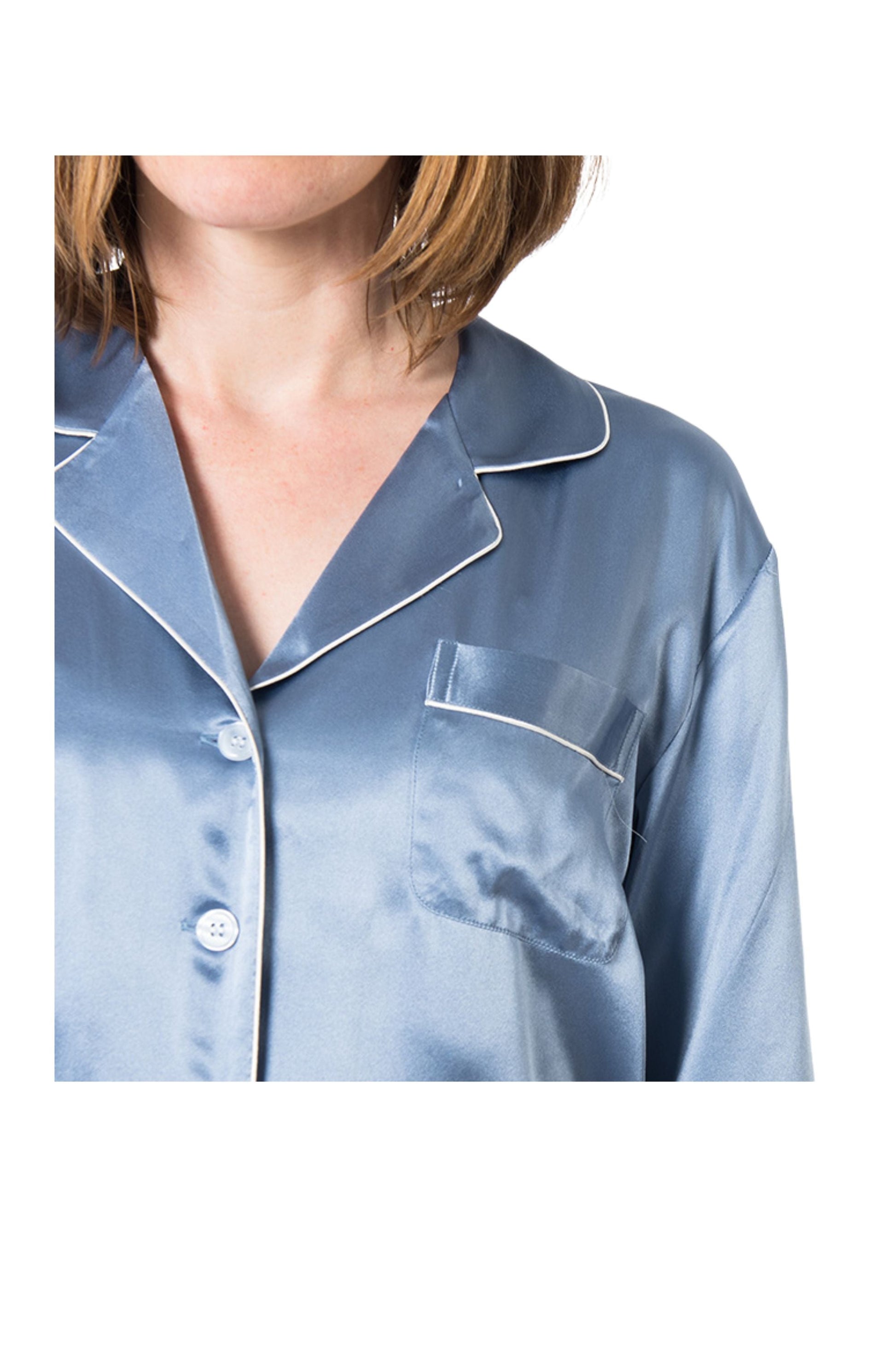 Women's  Mulberry Silk Pajama Set Twilight Forsters Finery