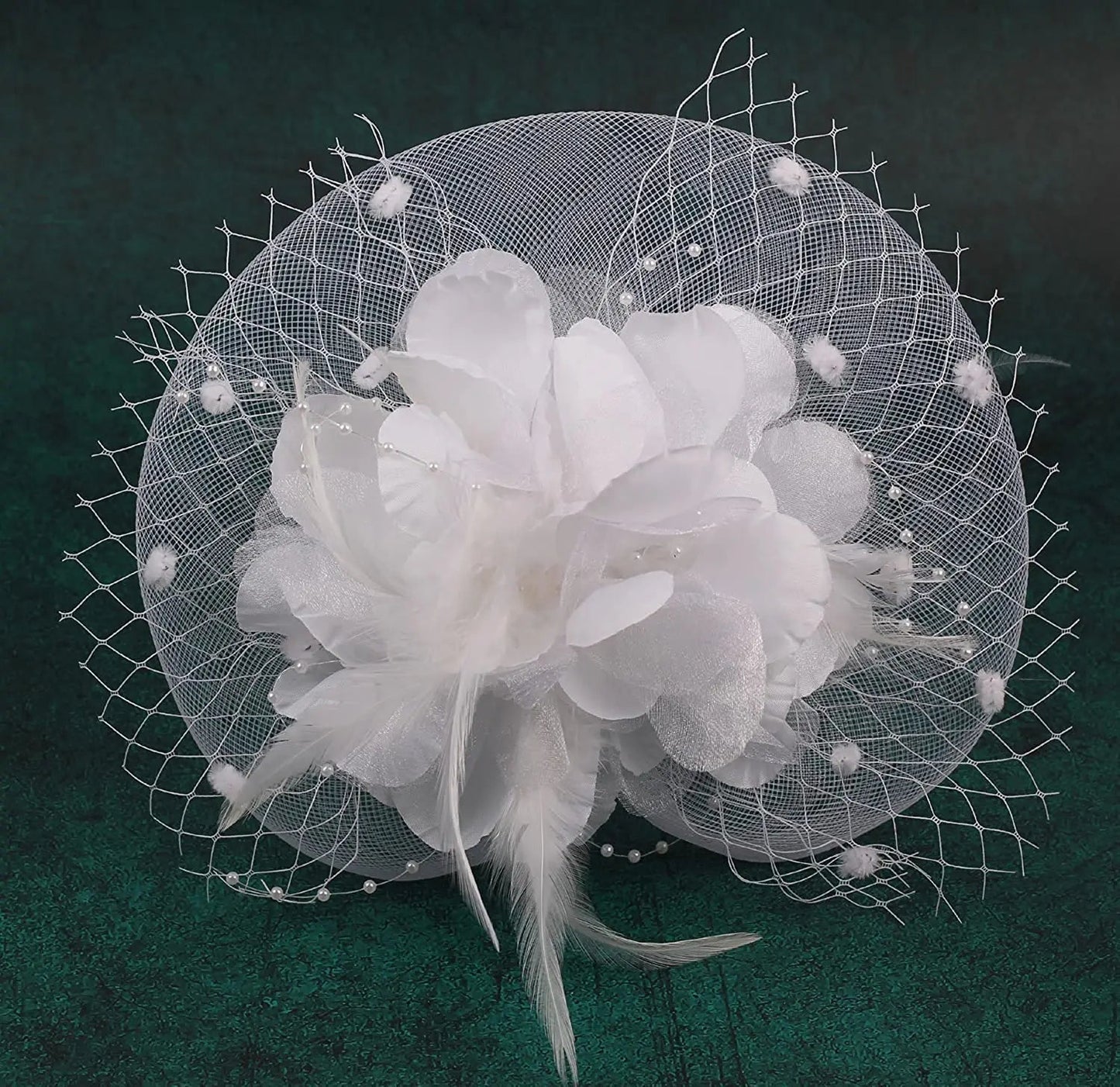 Lady Fancy Mesh Wedding Fascinators Hats for Womens Headwear Veil Flower Cocktail Tea Party Church Derby Hat Chapeu Feminino - Velora Luxury Fashion
