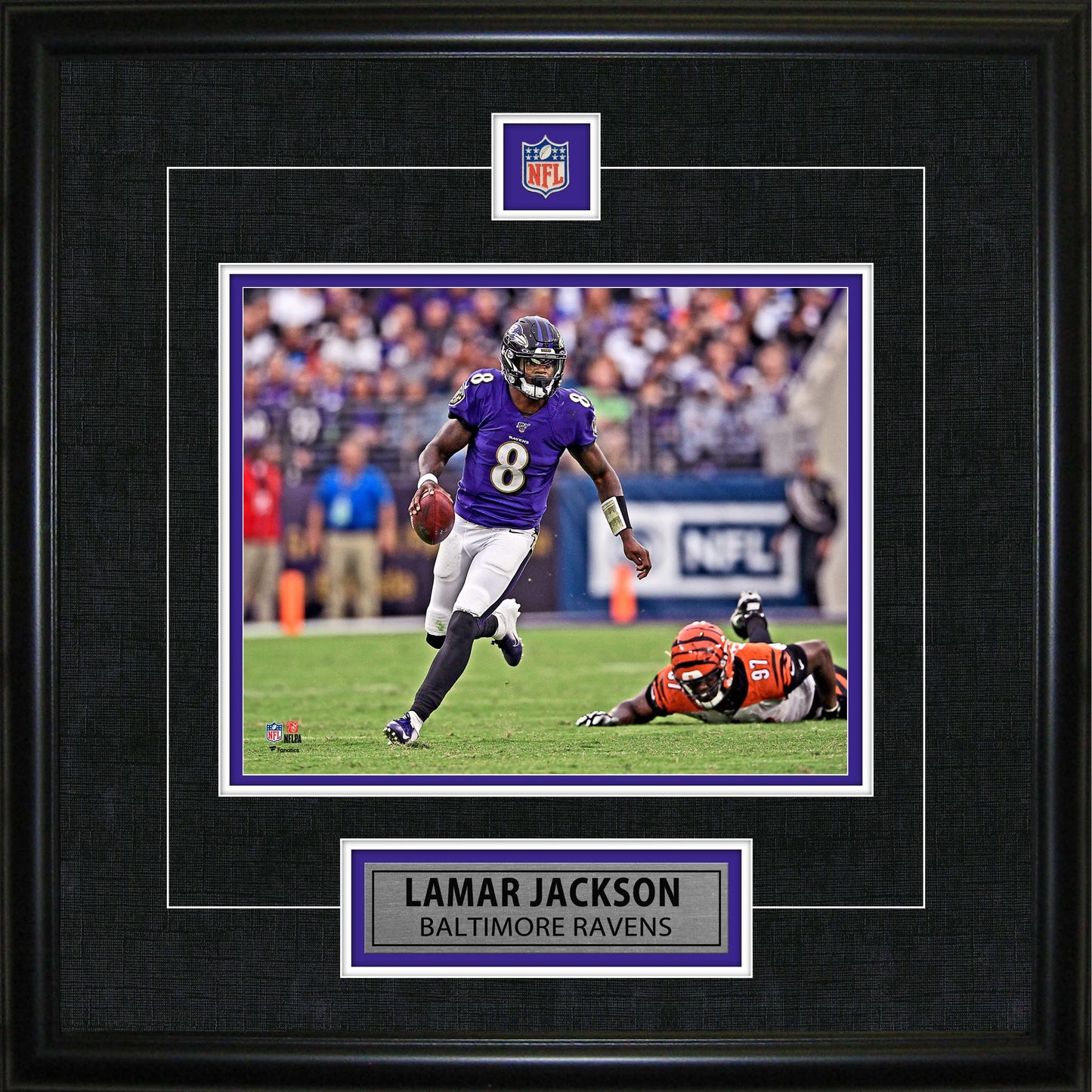 Lamar Jackson Framed Pin & Plate Ravens - Velora Luxury Fashion
