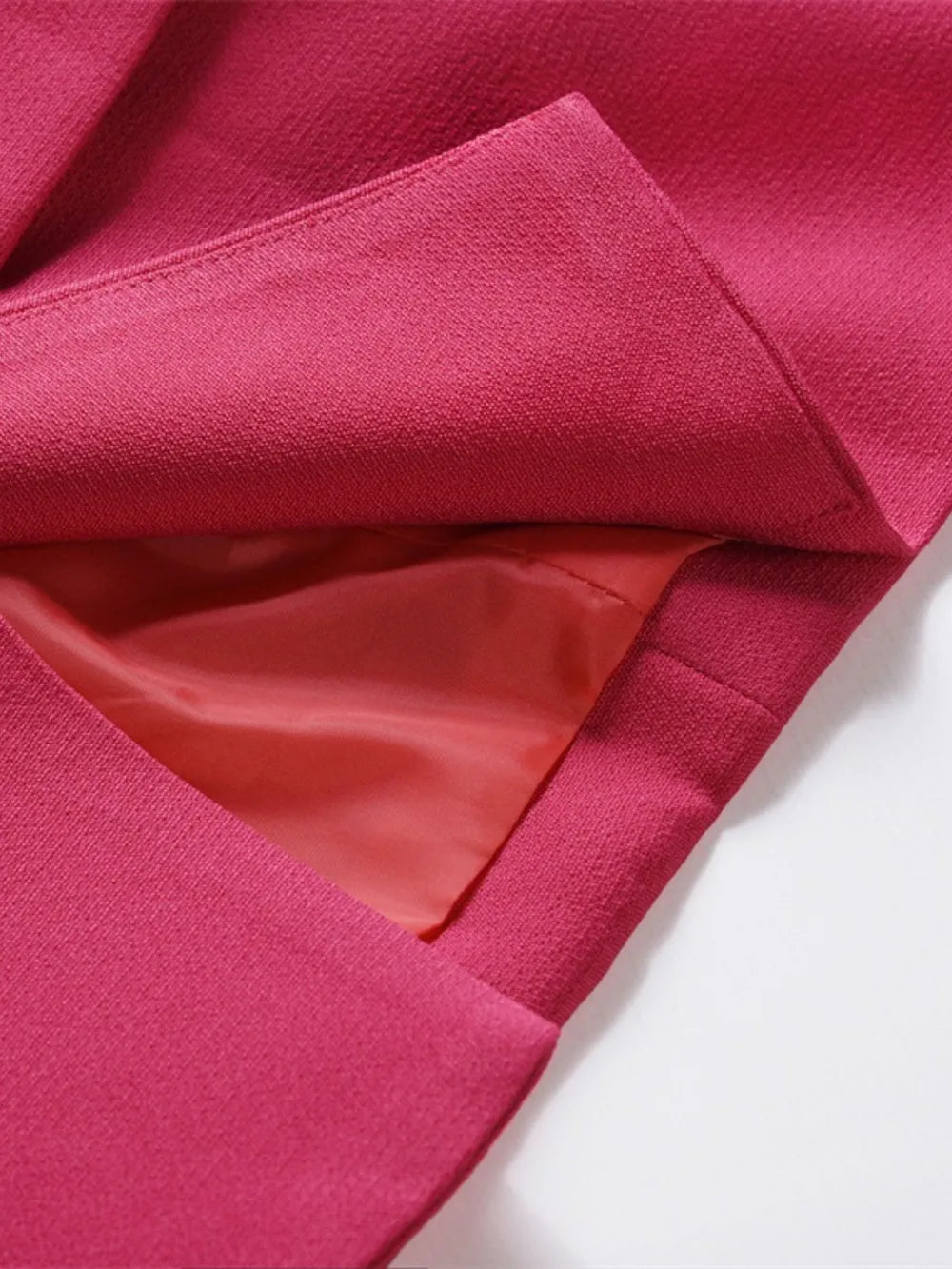 Lapel Collar Long Sleeve Blazer - Velora Luxury Fashion