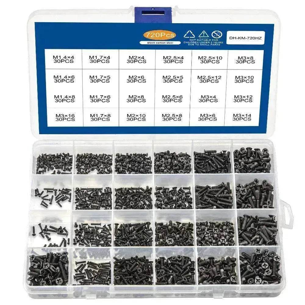Laptop Screw Set 450/650/720PCS Flat Head Machine - Velora
