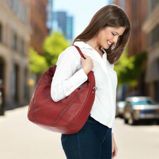 Large Hobo Crossbody Bag - Velora Luxury Fashion