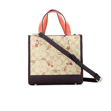 Coach Dempsey 22 Small Heart Star Print Carryall Bag