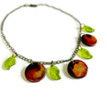 Handmade Autumn Leaf Charm Necklace Handmade - Velora Luxury Fashion