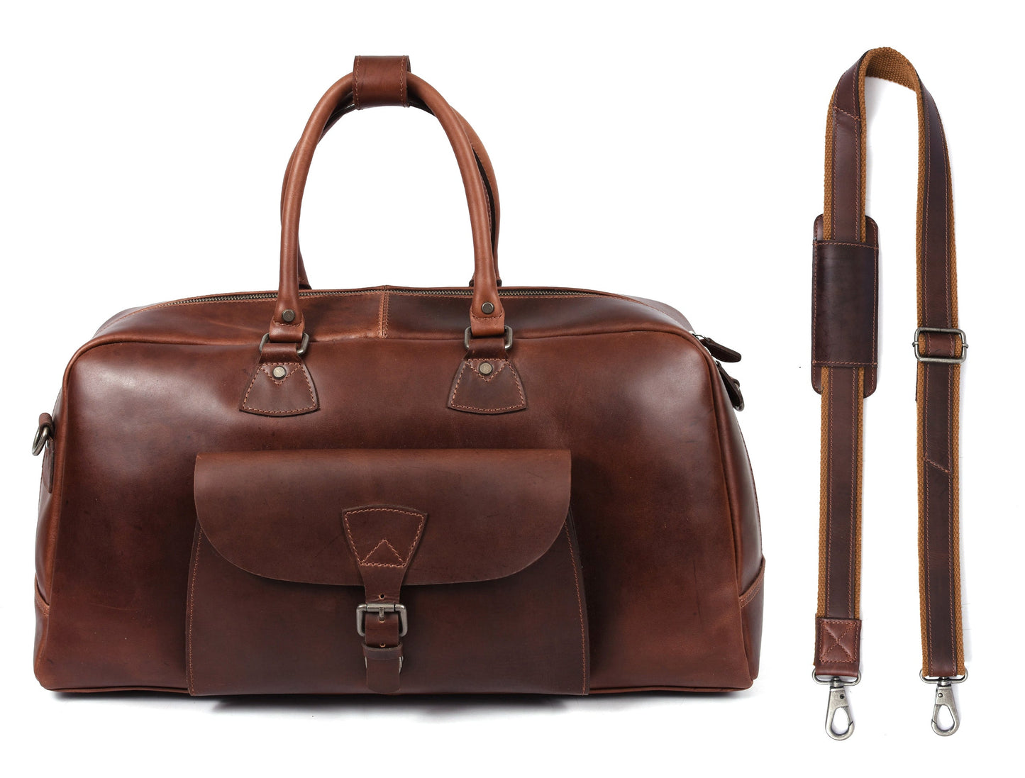Leather Portfolio Bag - Velora Luxury Fashion