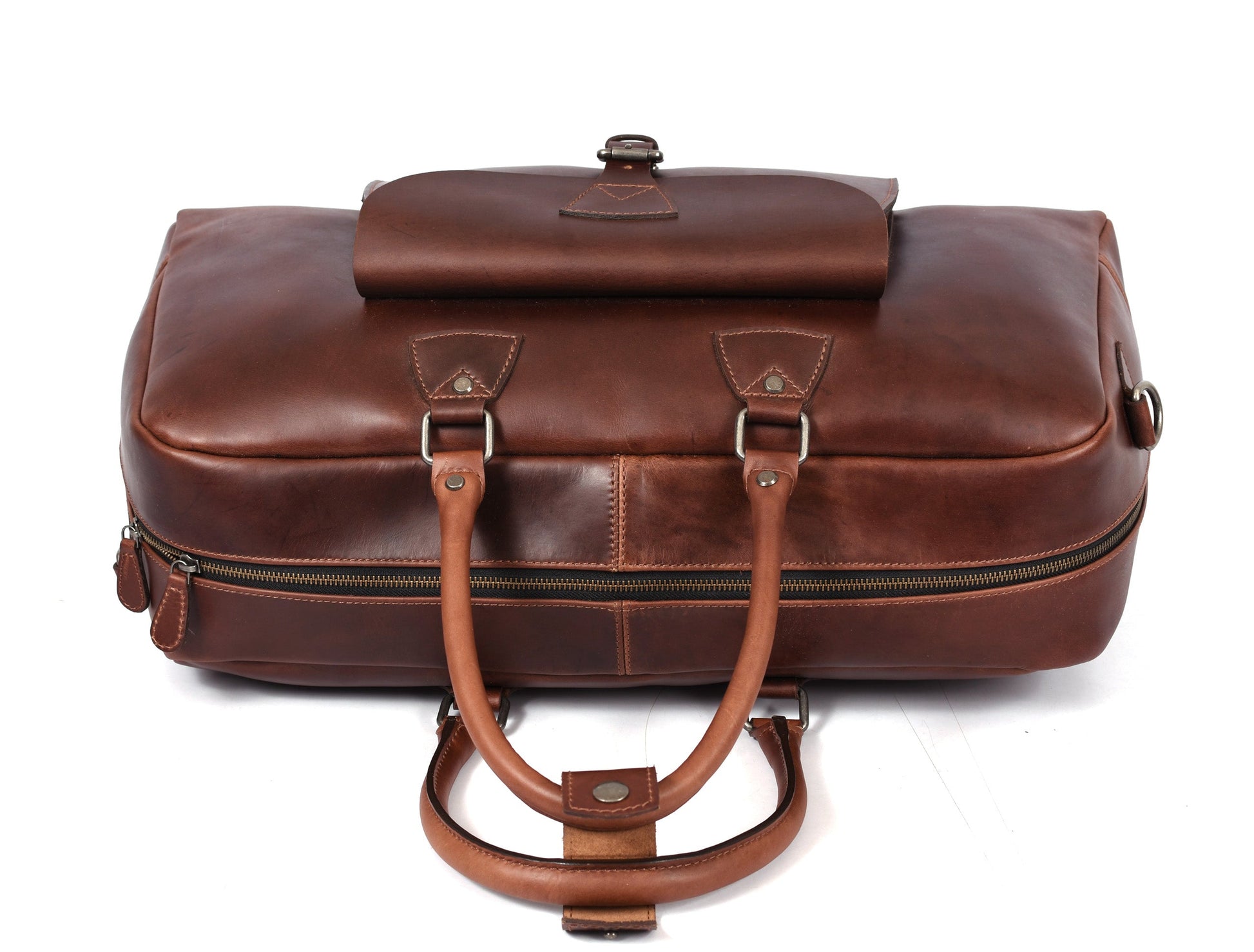 Leather Portfolio Bag - Velora Luxury Fashion