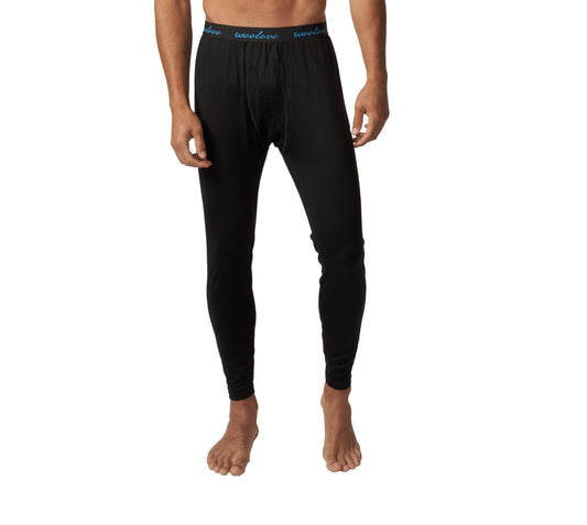 Men's 100% Merino Wool Long Underwear Base Layer Leggings 190 GSM - Midweight - Velora