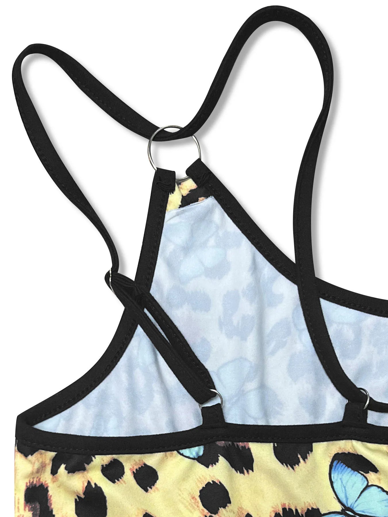 Leopard Print Butterfly Mini Cami Dress - Velora Luxury Fashion