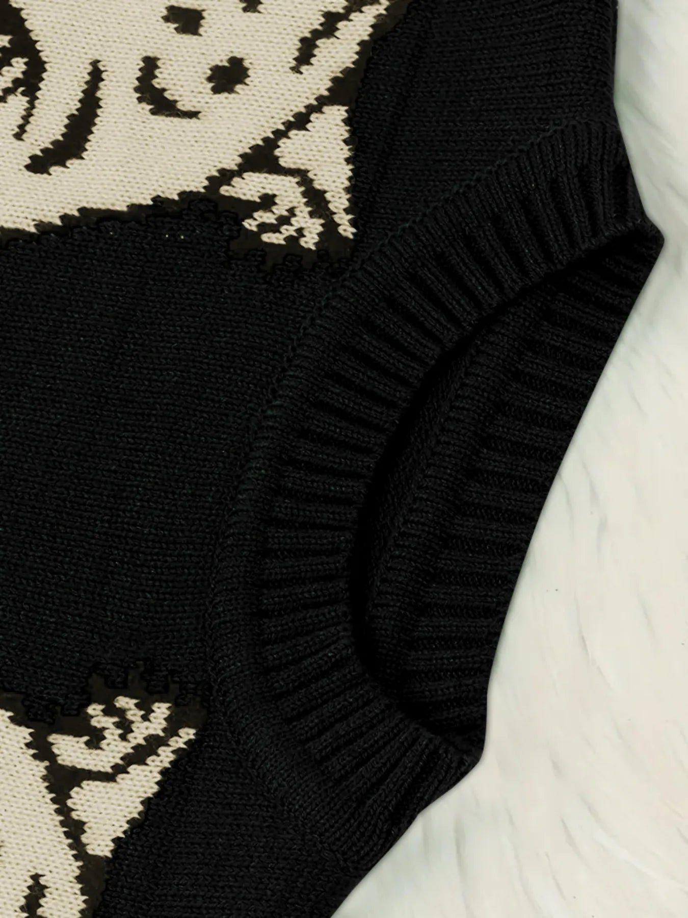 Leopard Round Neck Sweater - Velora Luxury Fashion