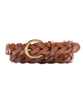 Levis Womens Fully Adjustable Casual Skinny Belt for Jeans Trousers and Dresses Tan Braid Medium - Velora Luxury Fashion