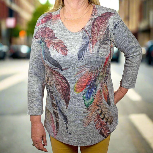 Liberty Wear Women's Quail Long Sleeve Shirt - Velora Luxury Fashion