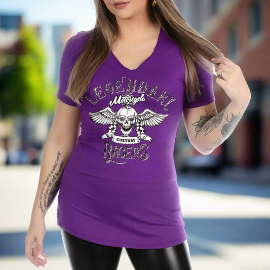 Liberty Wear Women's Legendary Racer T-Shirt Boutique of Leathers/Open Road