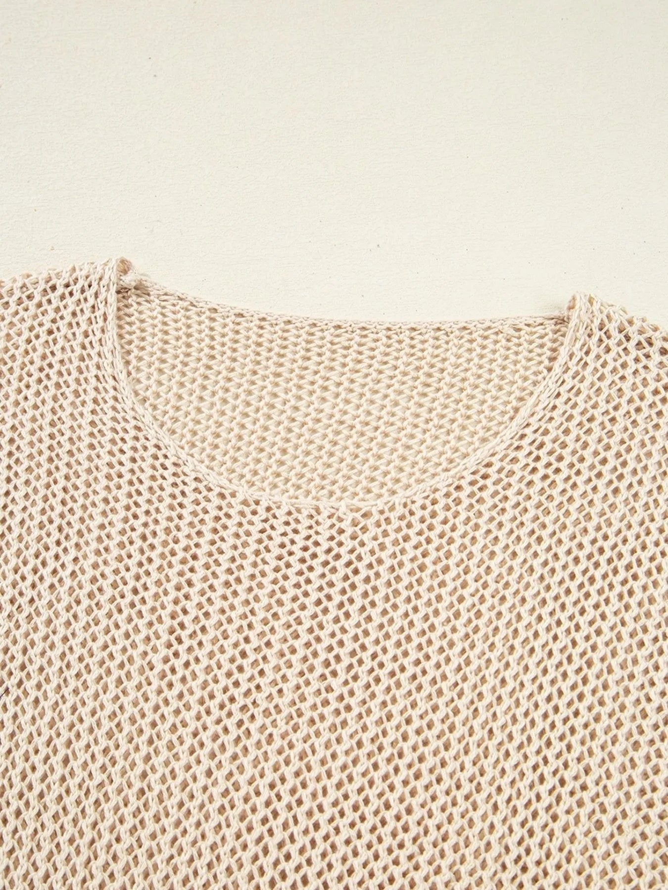 Lightweight Openwork Knit Cover Up - Velora Luxury Fashion