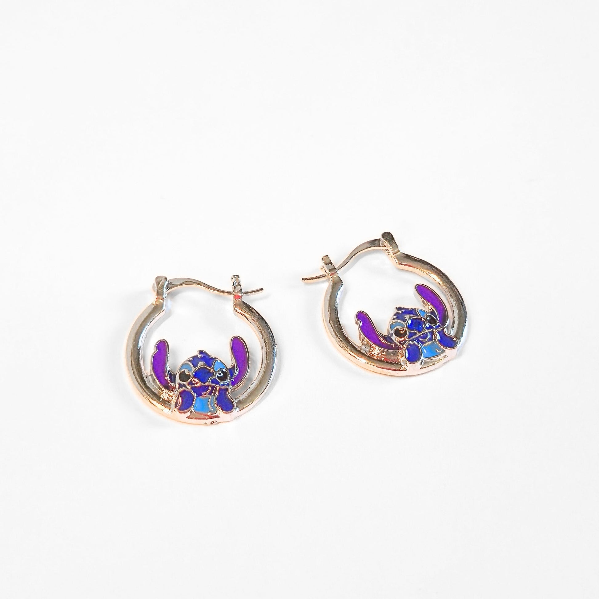 Lilo & Stitch | Silver Stitch Earrings - Velora Luxury Fashion