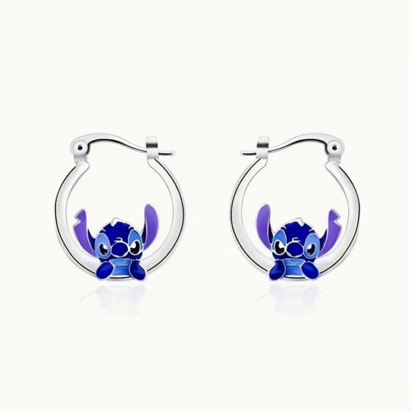 Lilo & Stitch | Silver Stitch Earrings - Velora