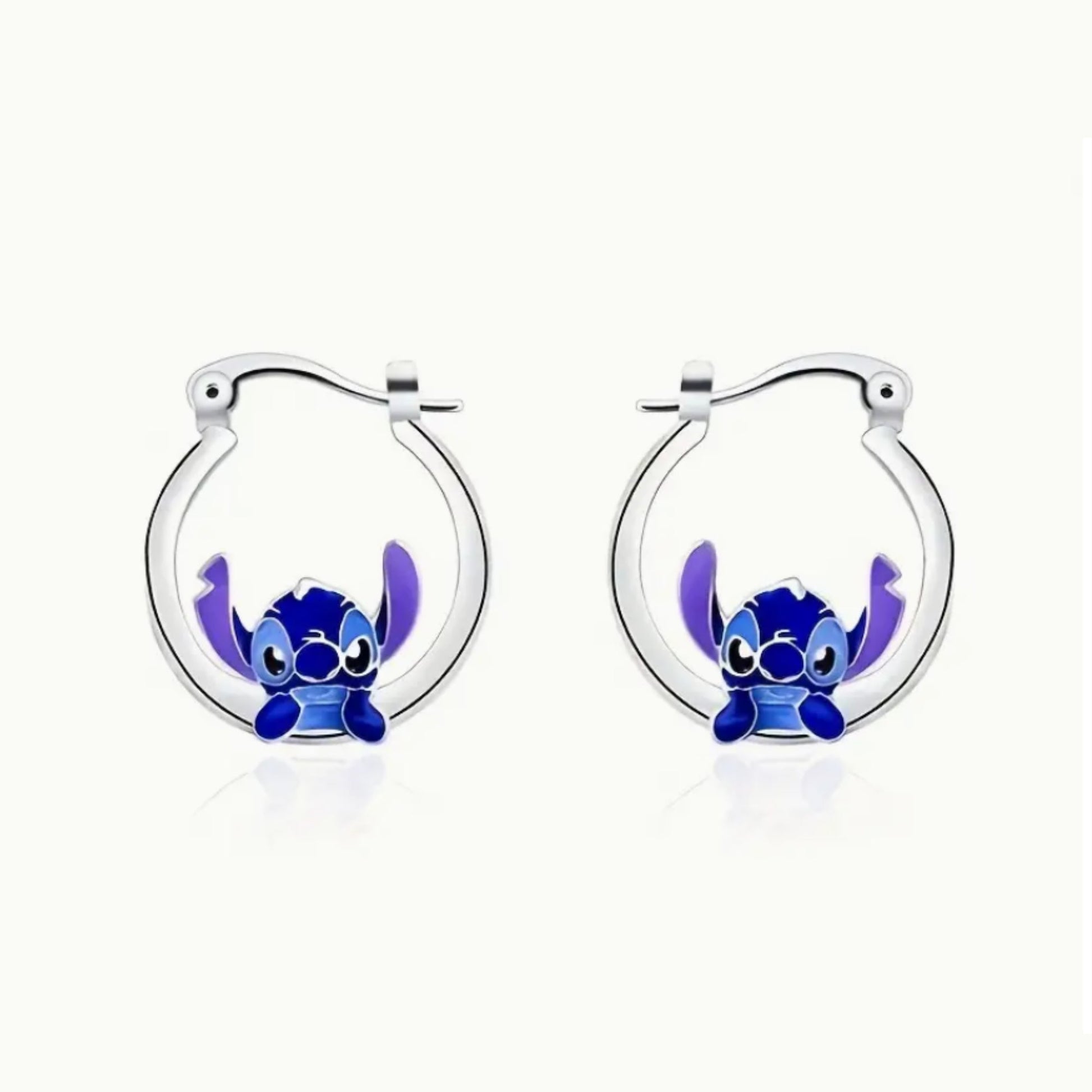 Lilo & Stitch | Silver Stitch Earrings - Velora