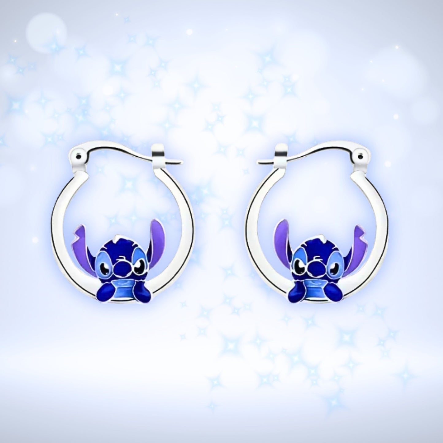 Lilo & Stitch | Silver Stitch Earrings - Velora