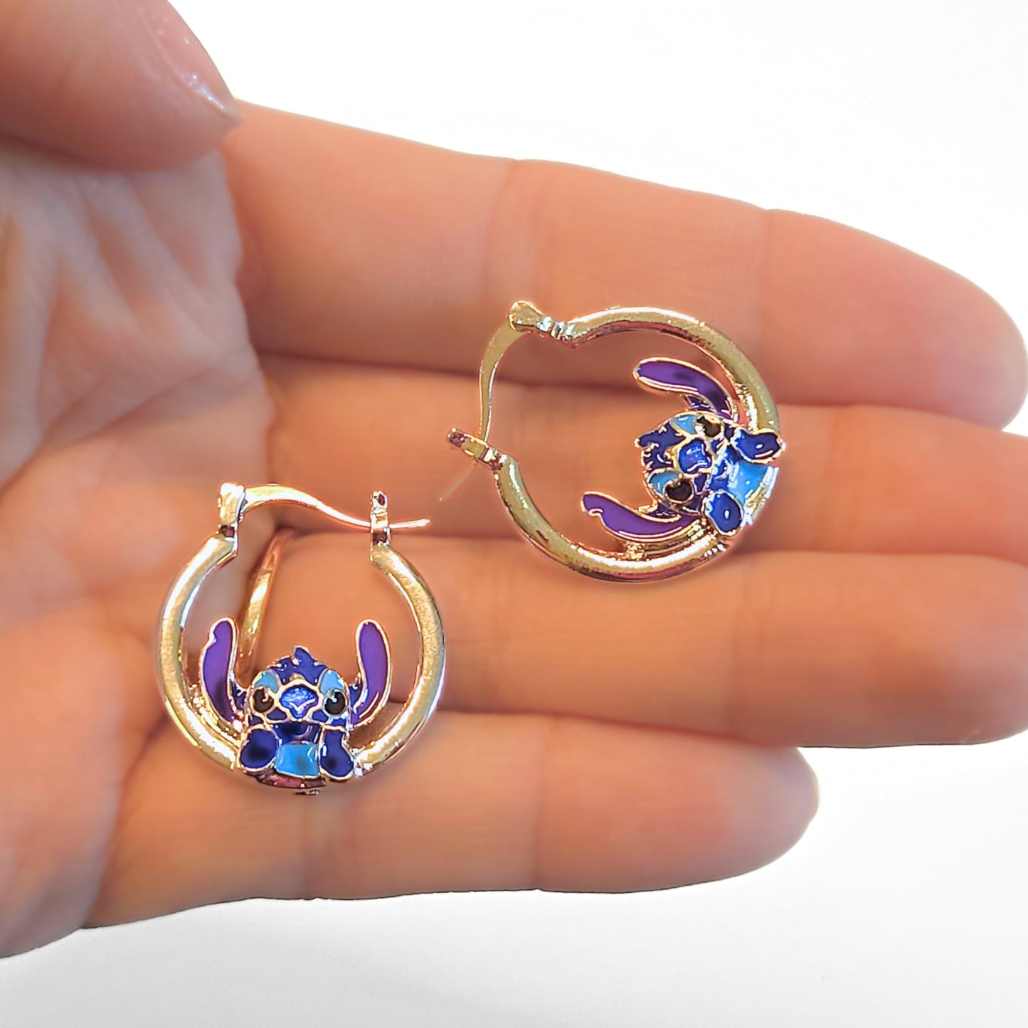 Lilo & Stitch | Silver Stitch Earrings - Velora