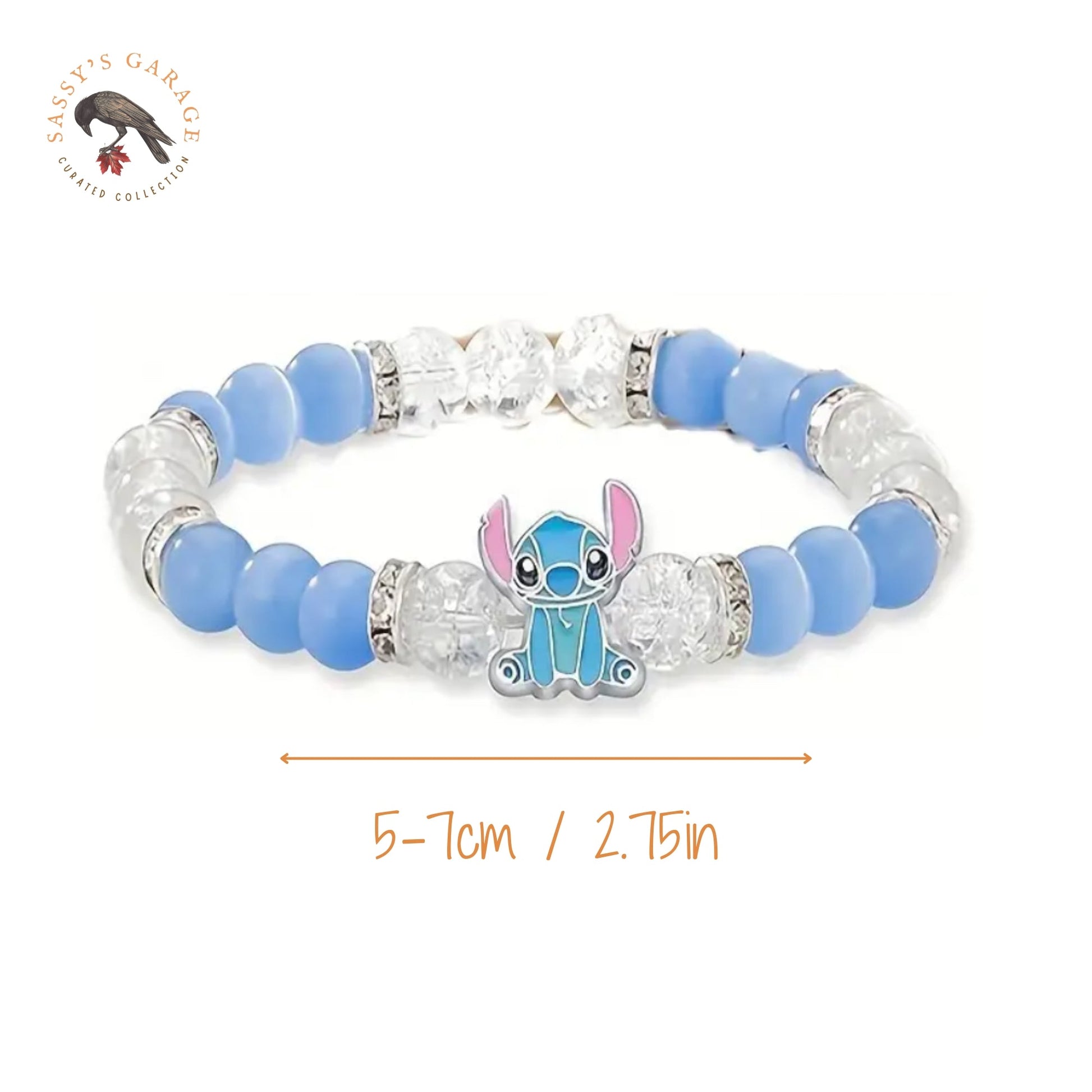 Lilo & Stitch Beaded Glitter Bracelet - Velora