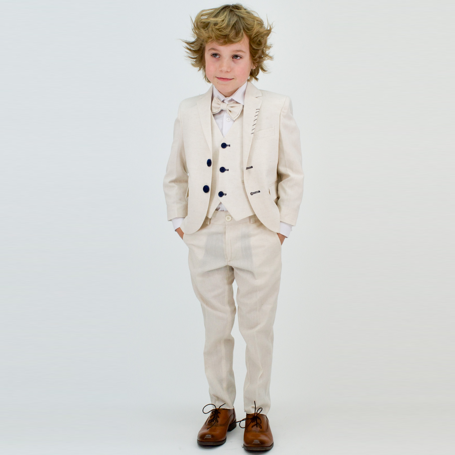 Linen Prince Boys Formal Suit - Velora Luxury Fashion