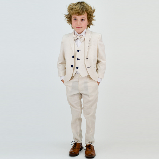 Linen Prince Boys Formal Suit - Velora Luxury Fashion