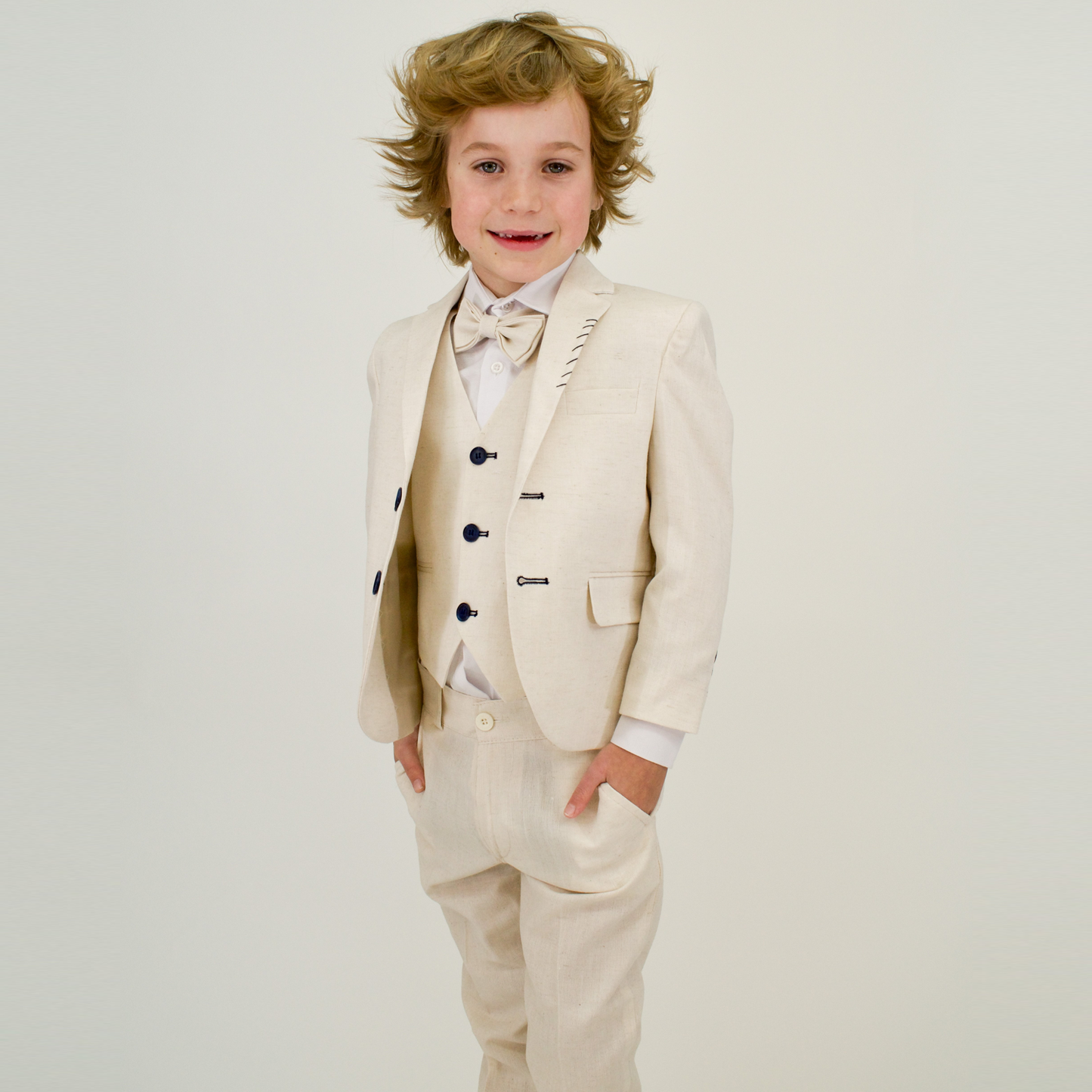 Linen Prince Boys Formal Suit - Velora Luxury Fashion
