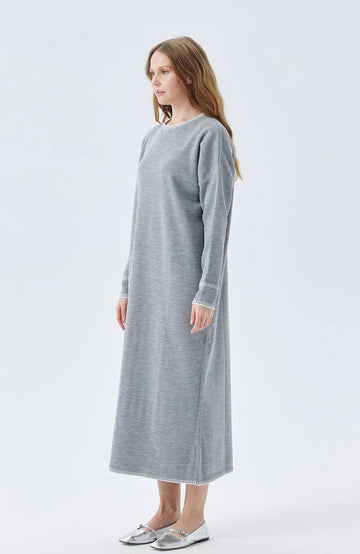Long Sleeved Tunic Dress - Velora Luxury Fashion