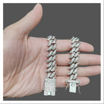 Lost and Found Jewelers Prong Cuban Link Bracelet - Velora Luxury Fashion