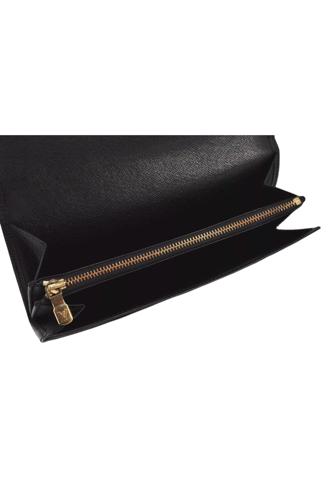 Louis Vuitton Epi Pochette Porte Monnaie Credit Wallet M63572 Black 8020K - Velora Luxury Fashion