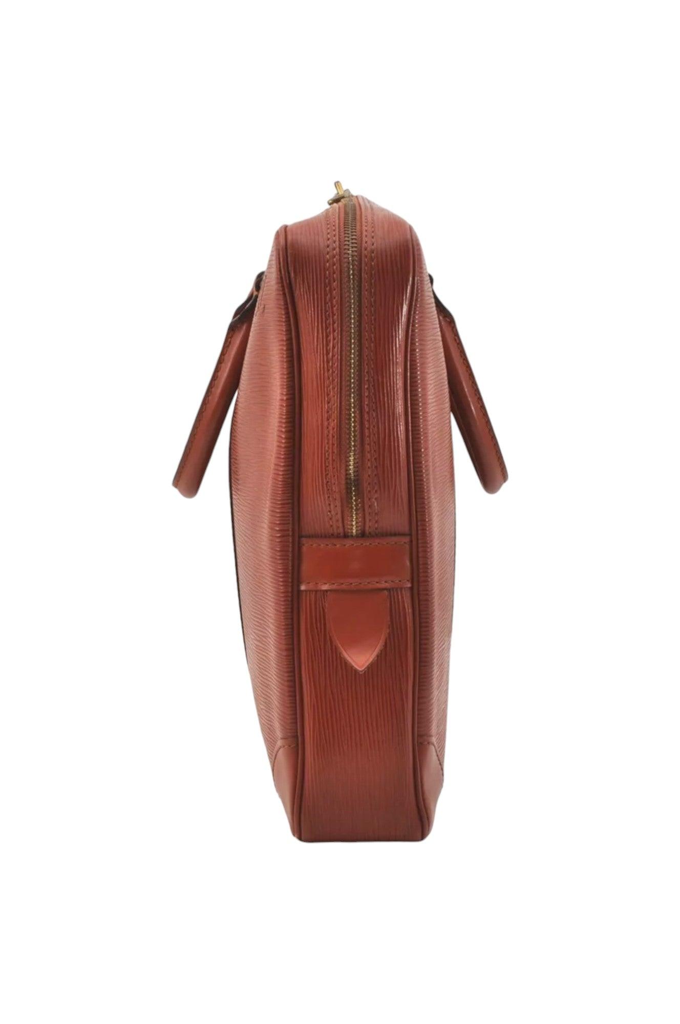 Louis Vuitton Epi Porte Documents Voyage Briefcase M54473 Brown 6978K - Velora Luxury Fashion