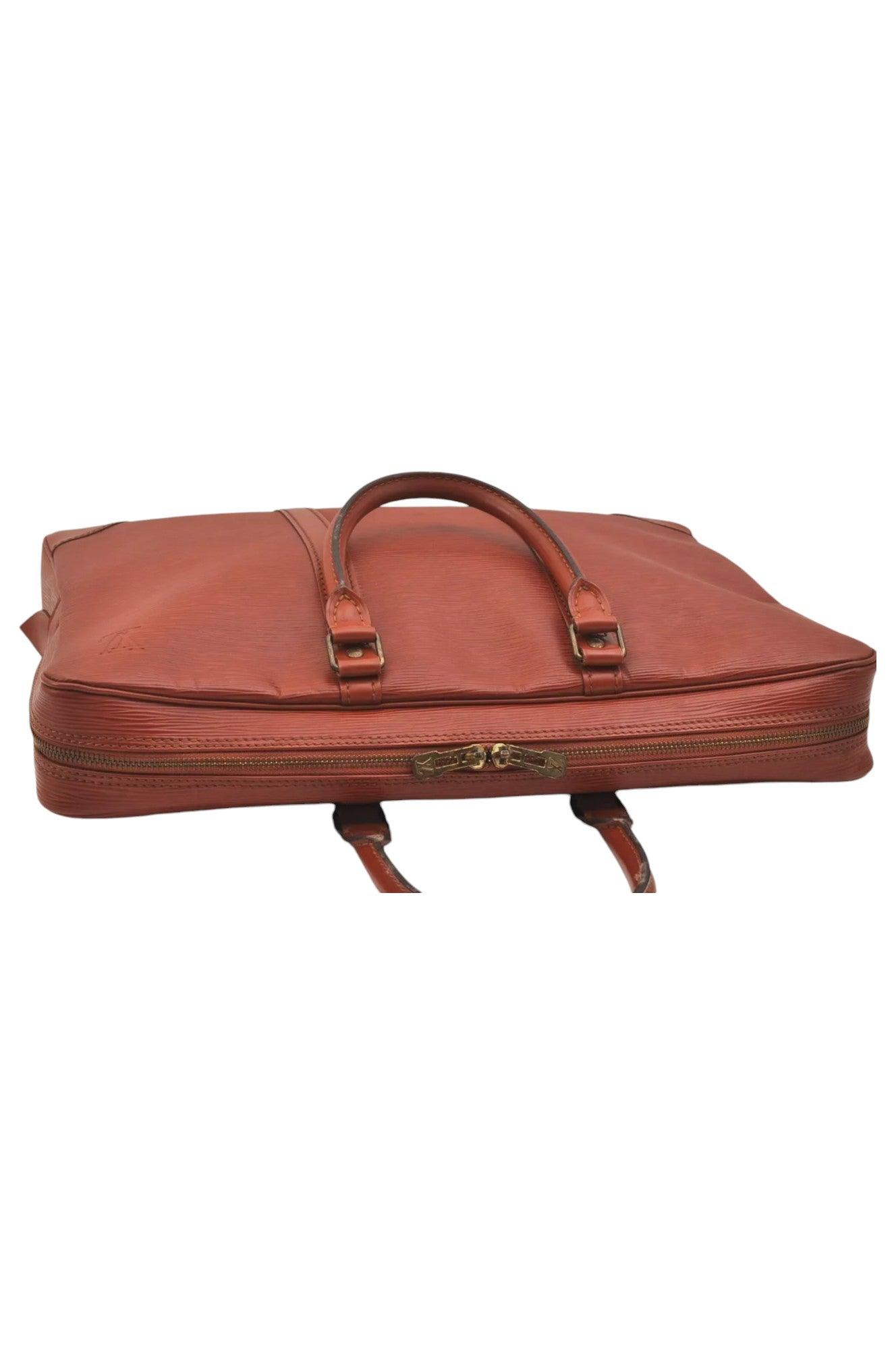 Louis Vuitton Epi Porte Documents Voyage Briefcase M54473 Brown 6978K - Velora Luxury Fashion