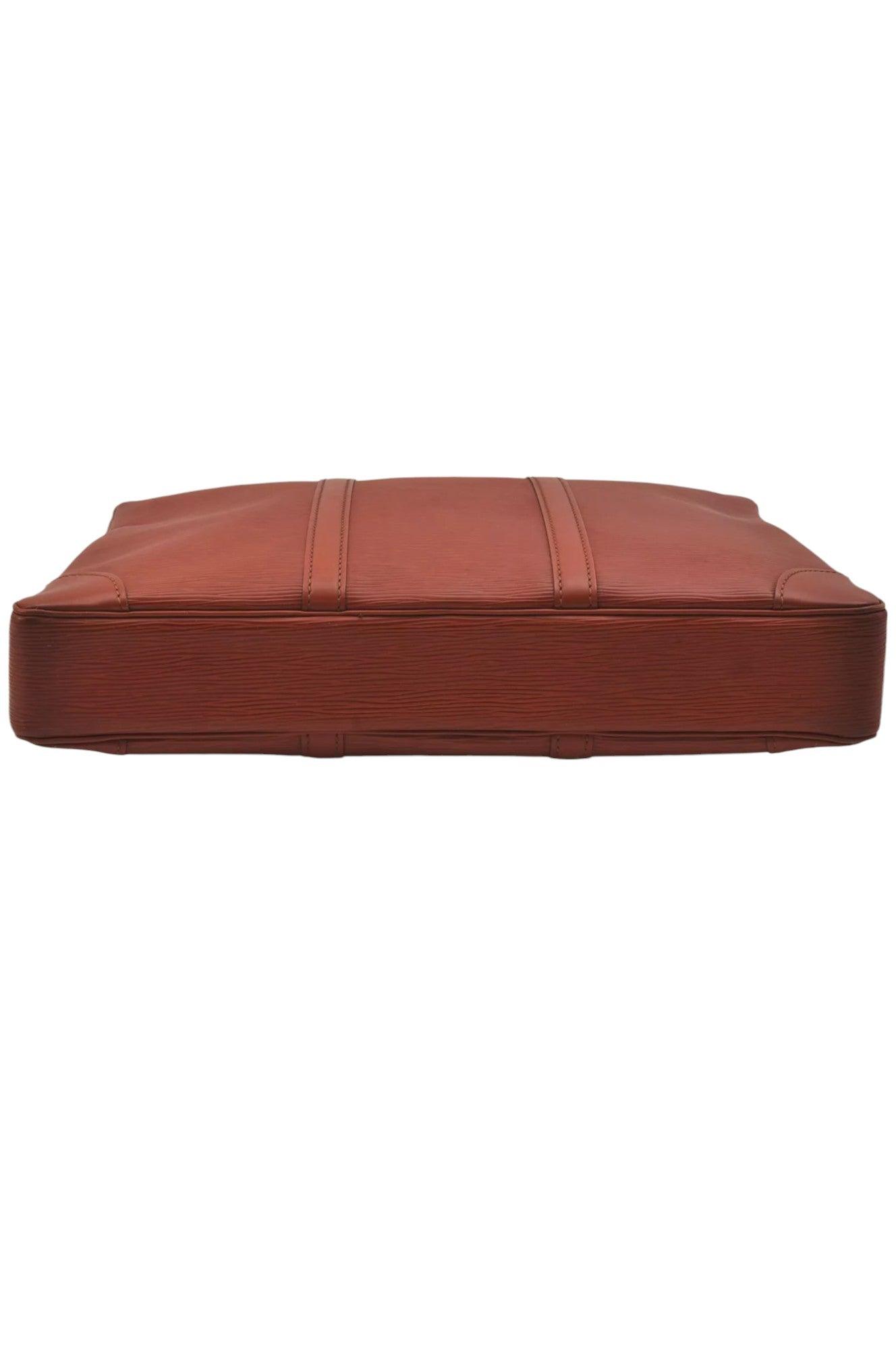 Louis Vuitton Epi Porte Documents Voyage Briefcase M54473 Brown 6978K - Velora Luxury Fashion