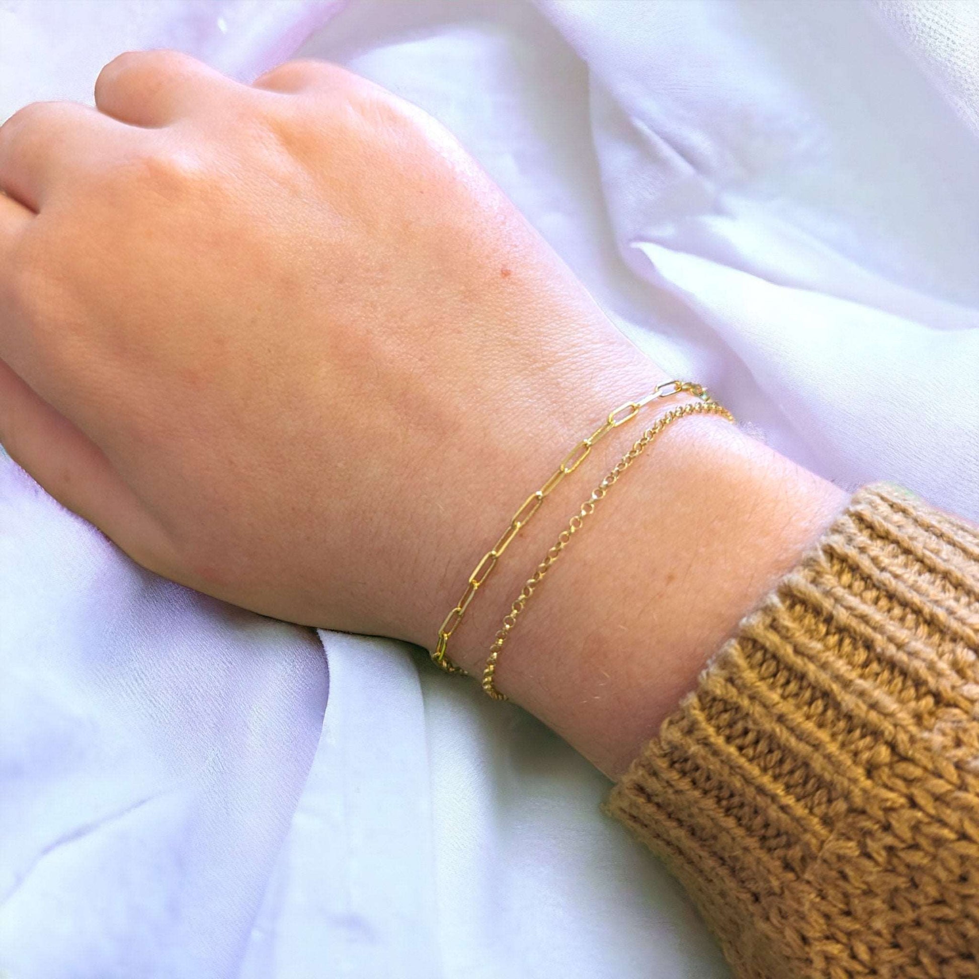 Love links permanent bracelet add on chain and lock - Velora Luxury Fashion