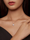 Lucky Clover 1ct Moissanite Sterling Silver Pendant Necklace - Velora Luxury Fashion