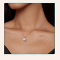 Lucky Clover 1ct Moissanite Sterling Silver Pendant Necklace - Velora Luxury Fashion