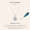 Lucky Clover 1ct Moissanite Sterling Silver Pendant Necklace - Velora Luxury Fashion
