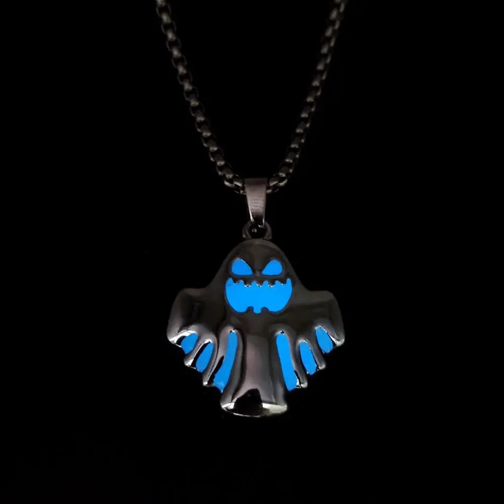 Luminous Ghost Pendant Halloween Necklace - Velora