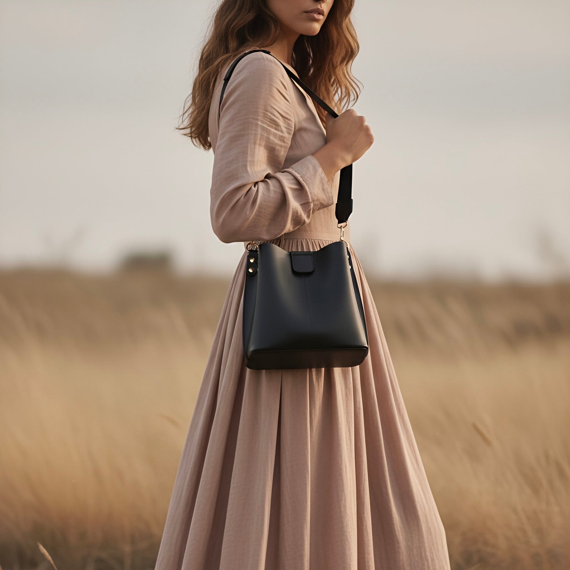 Luna bag by Rotta - Bucket bag vegan leather - Velora Luxury Fashion