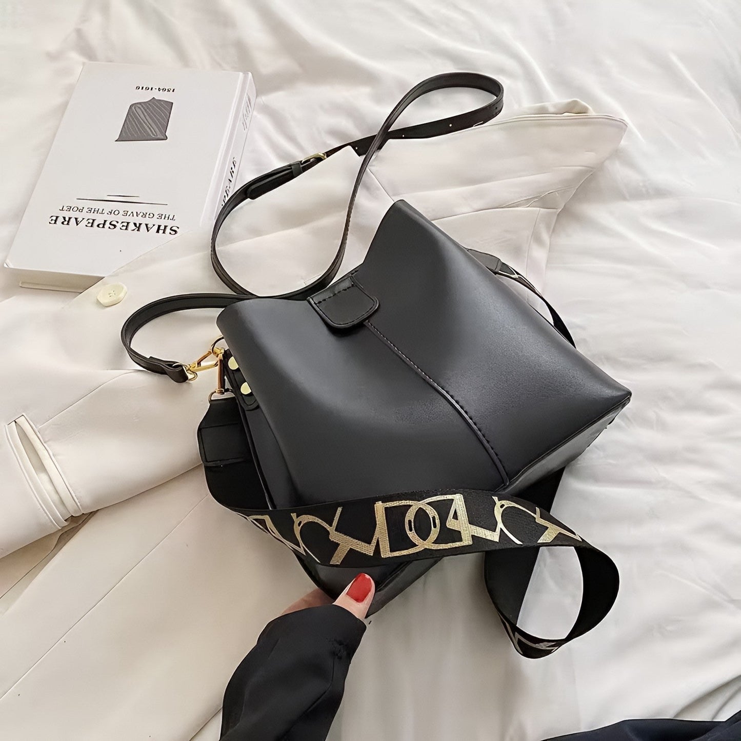 Luna bag by Rotta - Bucket bag vegan leather - Velora Luxury Fashion