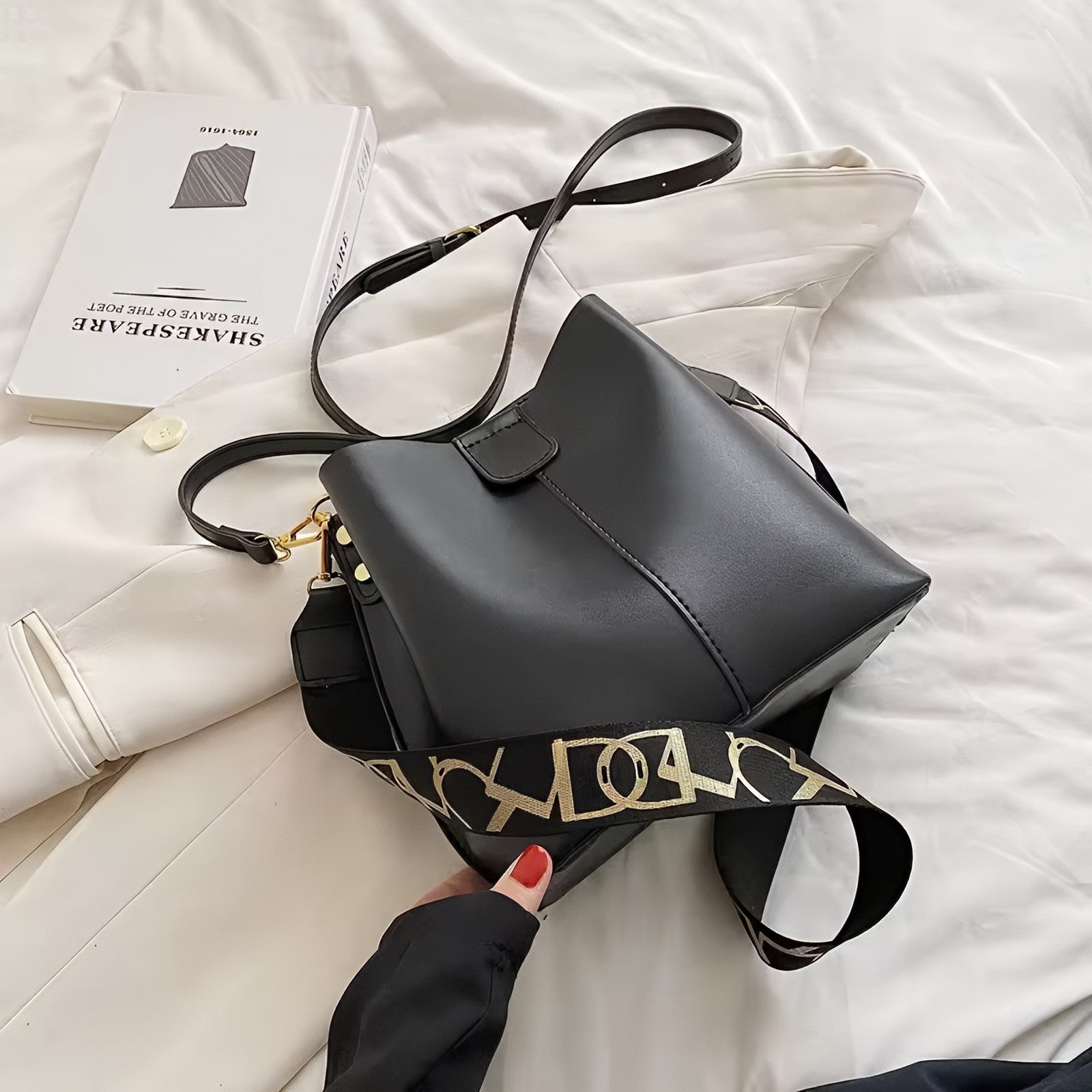 Luna bag by Rotta - Bucket bag vegan leather - Velora Luxury Fashion