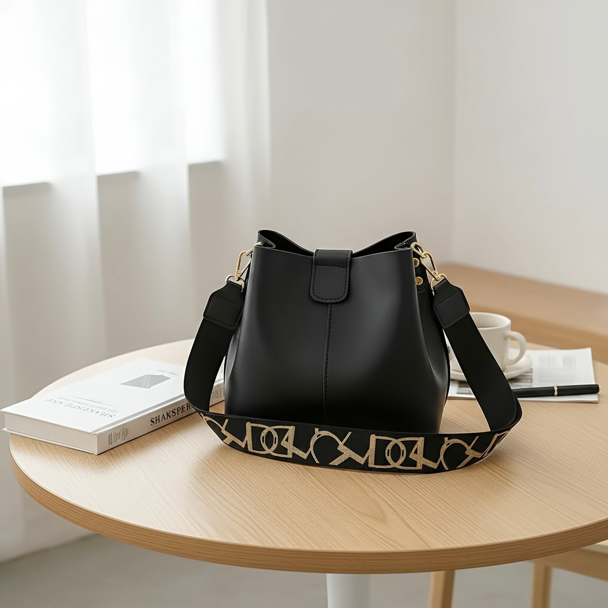 Luna bag by Rotta - Bucket bag vegan leather - Velora Luxury Fashion