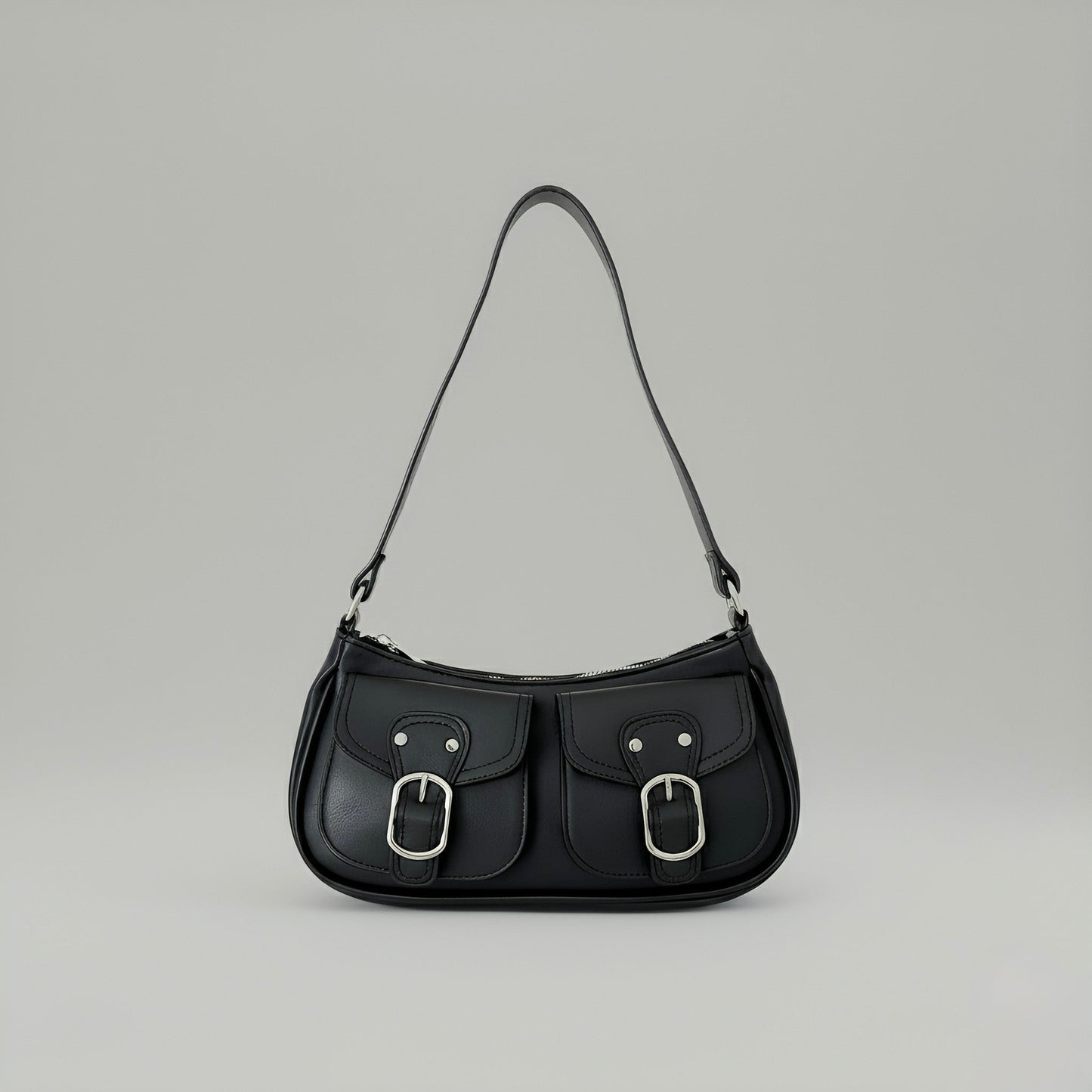 MAYA - Sloane Dual Closure Shoulder Bag - Velora Luxury Fashion
