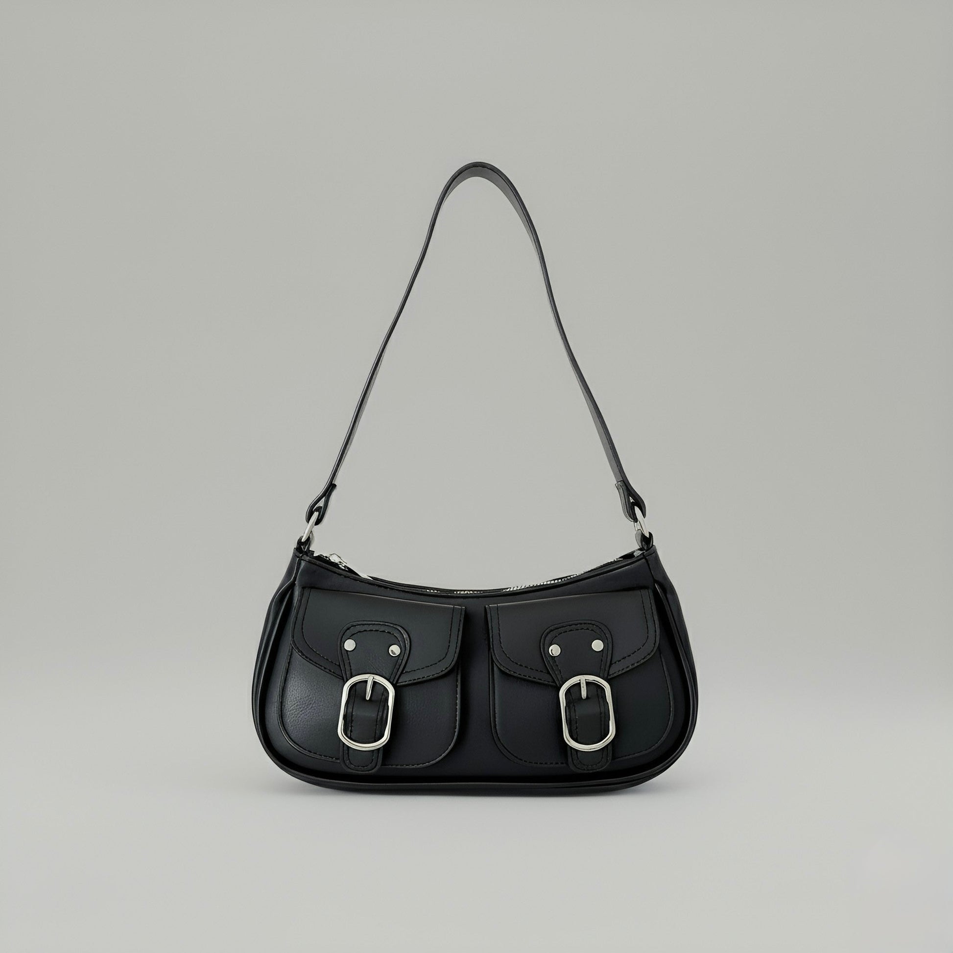 MAYA - Sloane Dual Closure Shoulder Bag - Velora Luxury Fashion