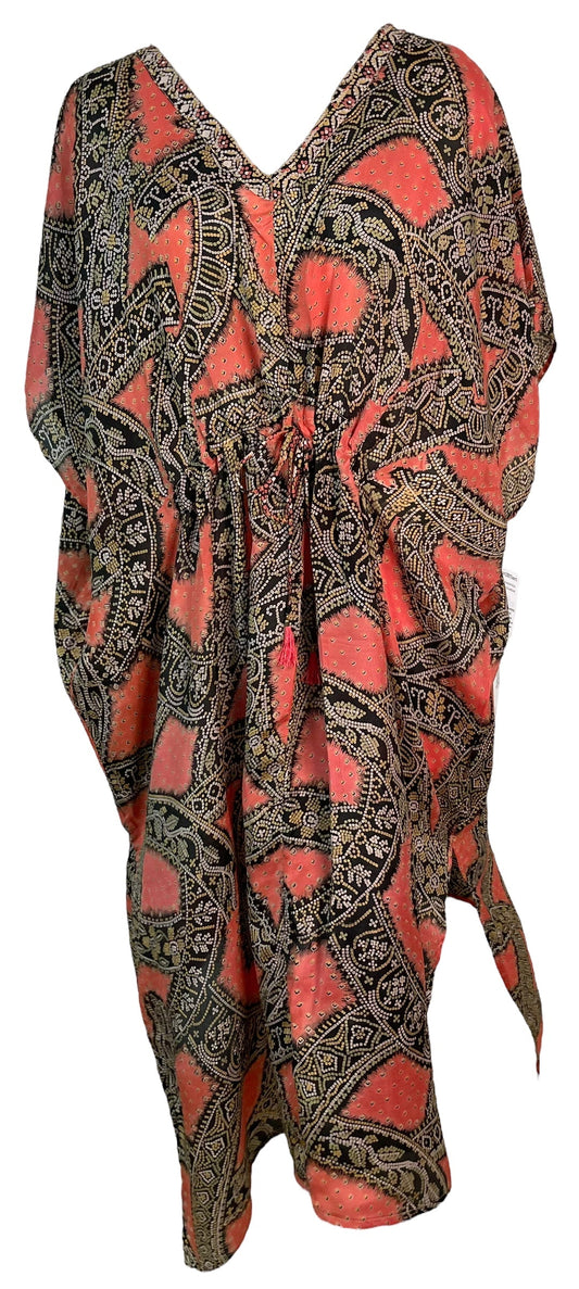 PRC6420 Avatar Pure Silk Maxi Kaftan - Velora